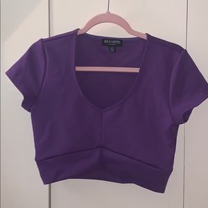 Purple crop top